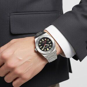 NWT Authentic Cadola Farina Automatic Black Dial Men's Watch